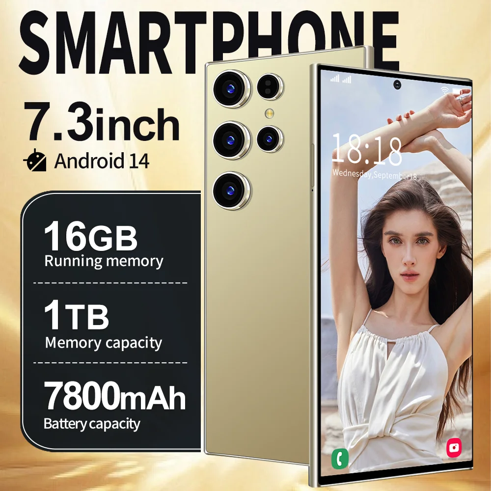 

2025 New S24 UItra Smartphone 5G 7.3” Full Screen 8000mAh Camera 108MP Android Phone Unlocked Phone