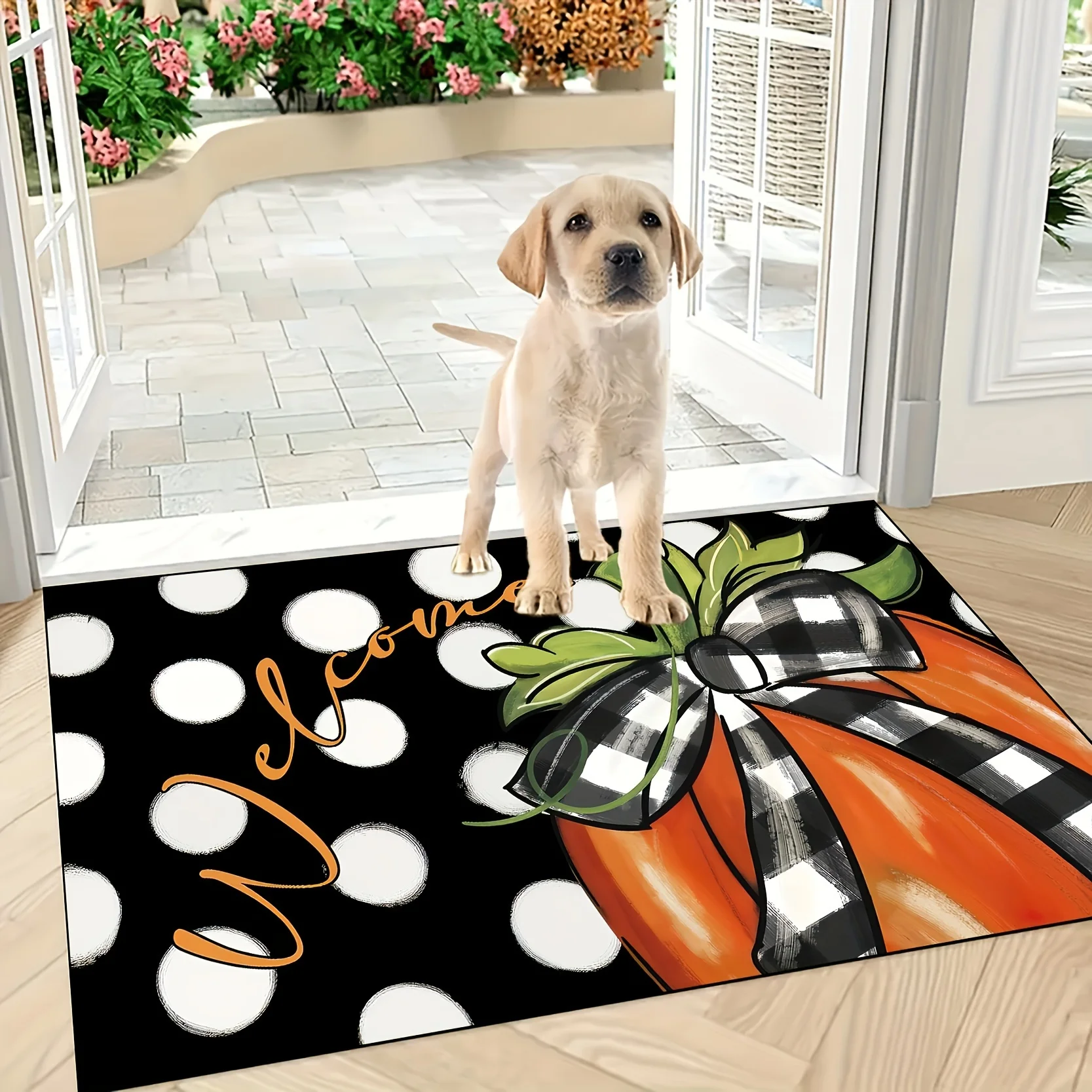 Antique Garden Bird Door Mat Dark Green Floral Branch Pattern Decorative Rug Entryway Hall Nature Home Decoration Carpet