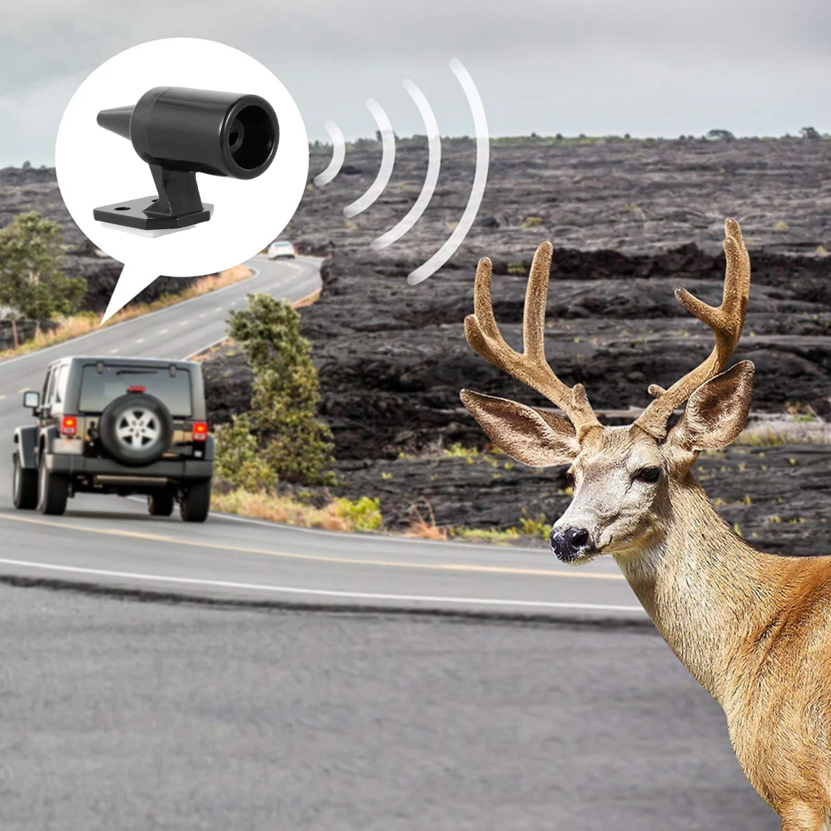 4Pcs Deer Warning Whistles Device Wind Deer Repelling Whistles Universal Animal Collision Alert Whistle Warning Device Save Deer