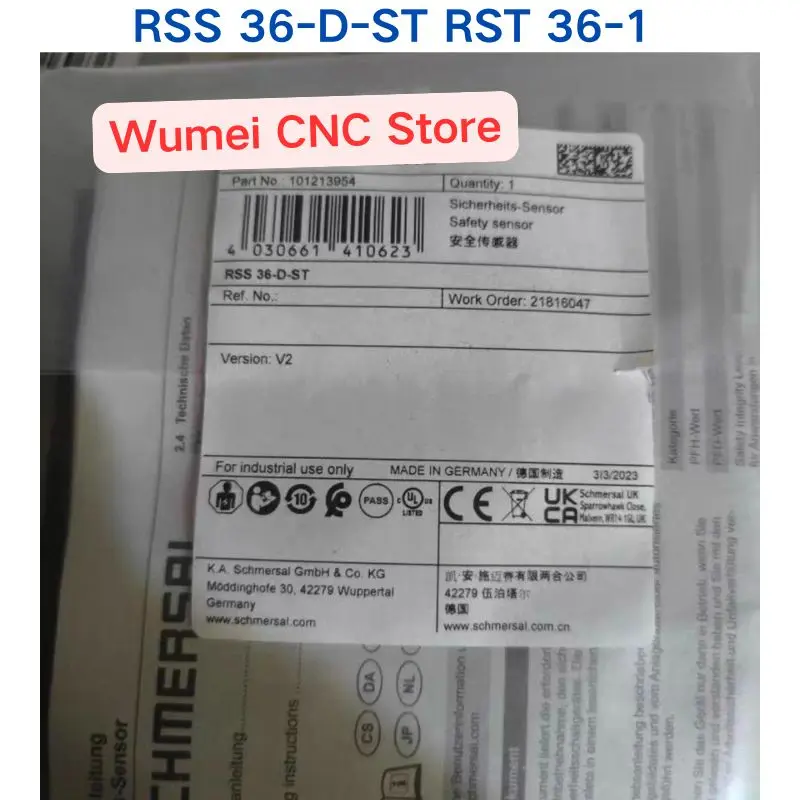 Interruptor de seguridad original nuevo RSS 36-D-ST RST 36-1