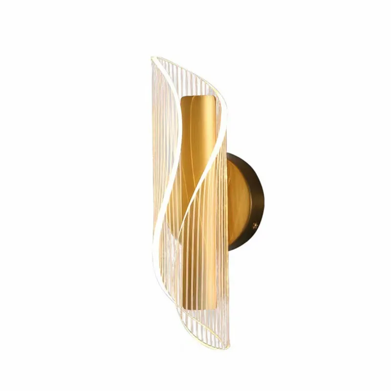 Cable Design Iron Acrylic Decorative Light Corridor Bedroom Headboard Light Emitting Diode Wall Light