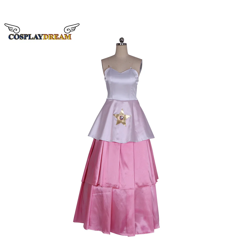 

Steven Universe Cosplay Costume Rose Quartz Maxi Fancy Pink Dress Adult Halloween Party Costume Custom Made