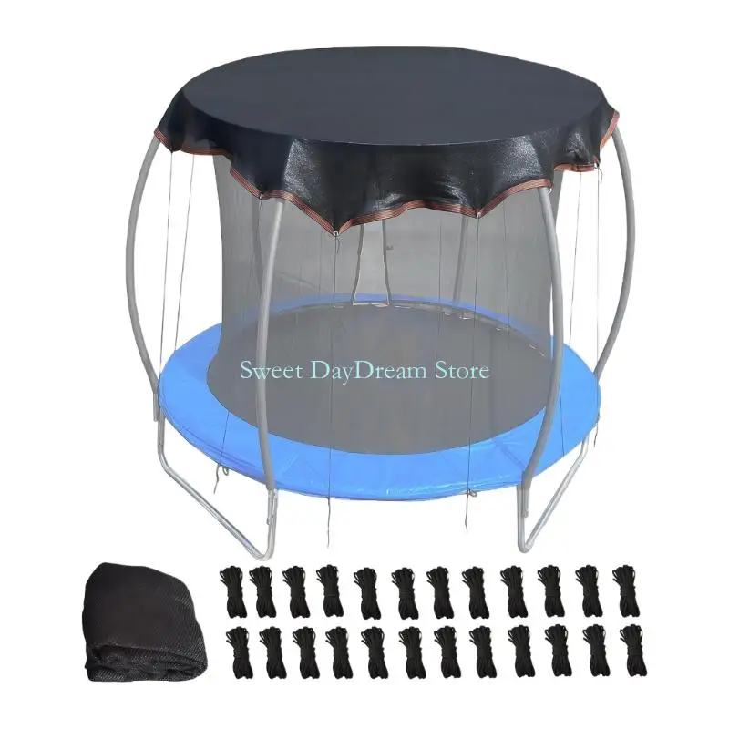 

Y88C Outdoor Trampoline Cover PP Universal Protections Against Sun Rain Debris Garden Yard Use