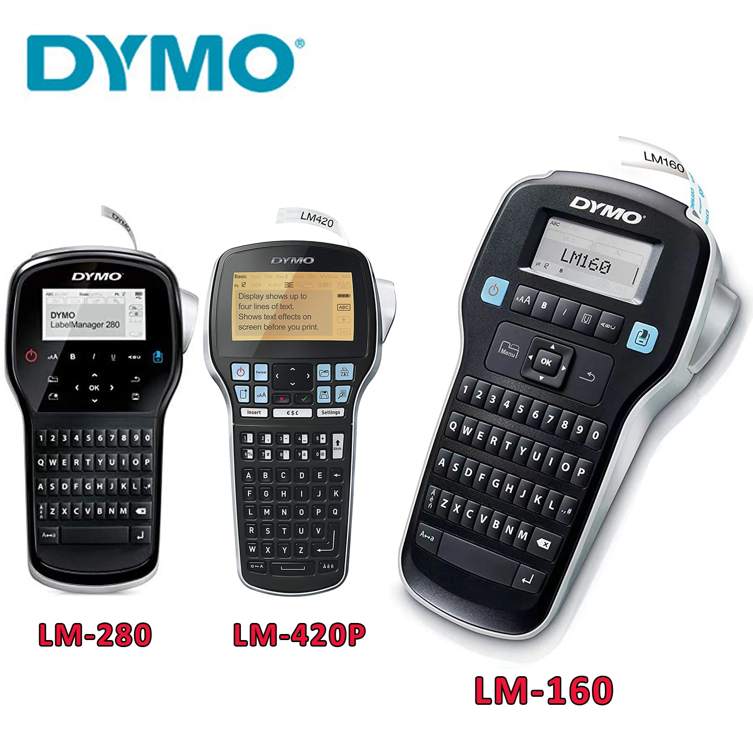 LM160/DYMO LM280/DYMO LM-420P/LM-210D do drukarek 6mm/9mm/12mm/19mm 45013 45010 45018 45021 45023 40913 43613 LabelManager