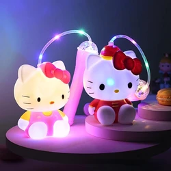 Sanrio Kuromi Hello Kitty Melody Glow Portable Lanterns Kids Music Lanterns Toys Festival Merry Christmas New Year Gifts