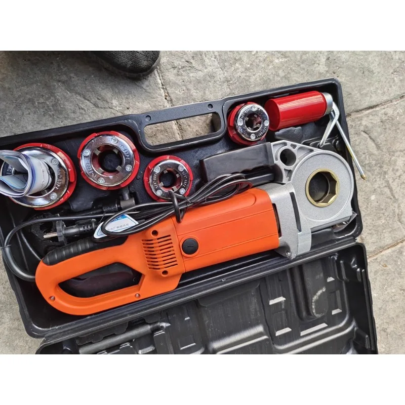 Industriële kwaliteit NT-50 Power Pipe Threading Machine 6 Sterven Hoofd Ratel Ontwerp Professionele Sanitair Tool 220 V 50Hz