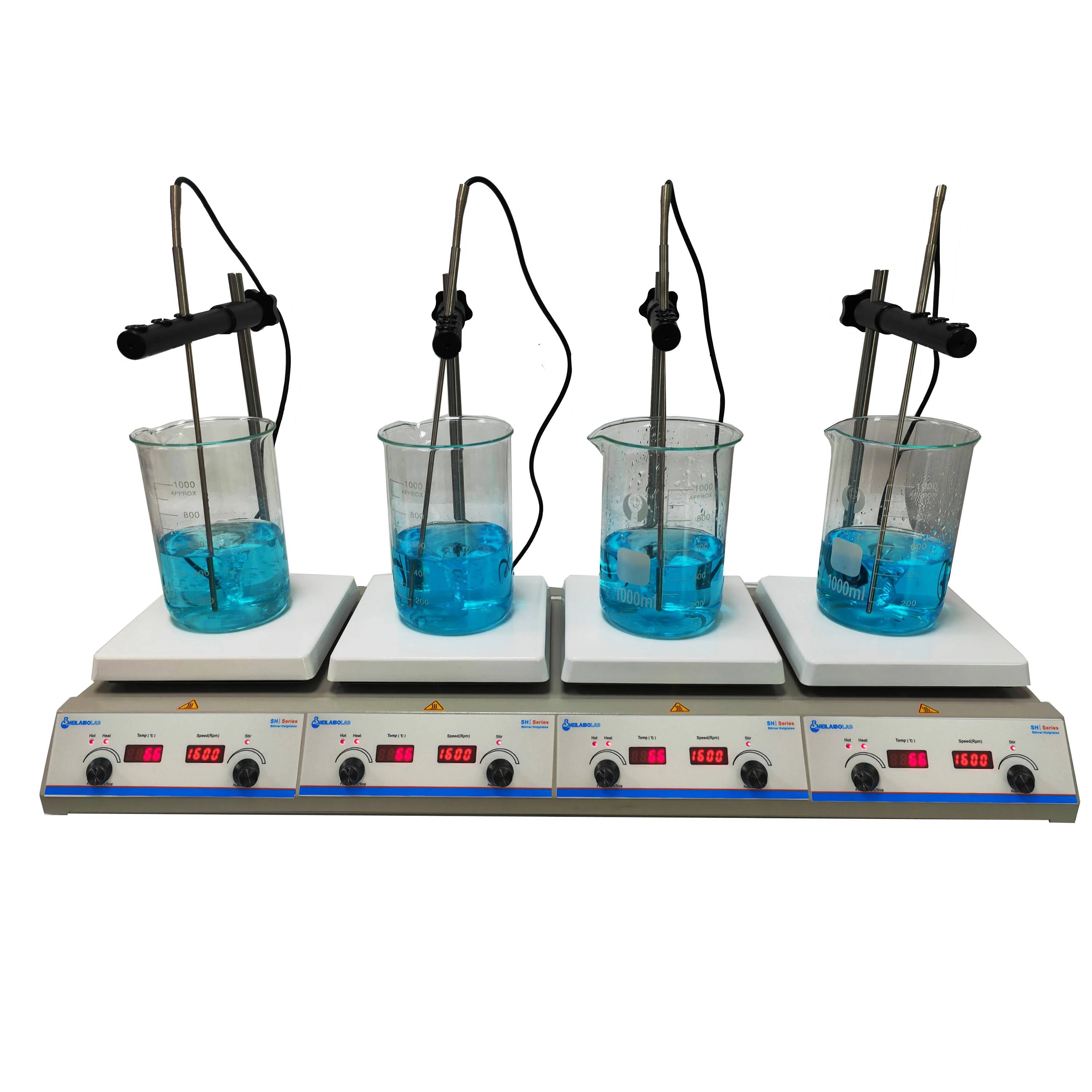4 plate multi-positions Heating Magnetic Stirrer with Bracket Plate overhead stirrers vortaxers hotplate  industrial scientific