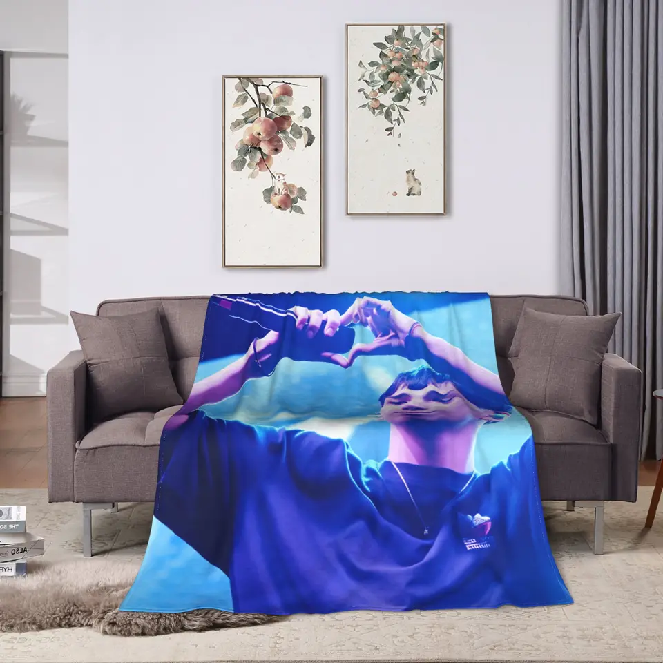 Manta suave y cálida de Milo J 111, para acampar, felpa, estampada, para cama y sofá, cubrecama de franela 2