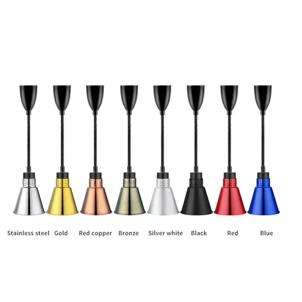 Adjustable Stainless Steel Self-Service Food Insulation Heater Electric Hanging Food Warmer & Light Fresh Keeping Light