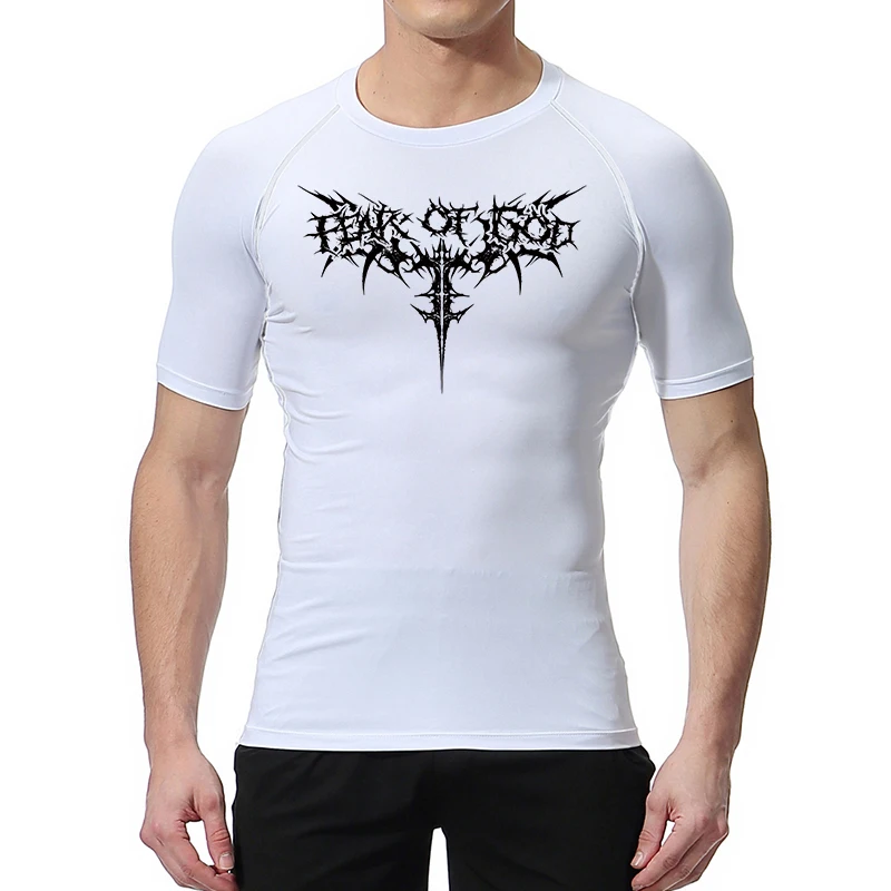 Graphic Compression Shirts for Men Short Sleeve Rash Guard Gym Workout Tshirt Tees Athletic Quick Dry Baselayer Undershirts Tops image 4