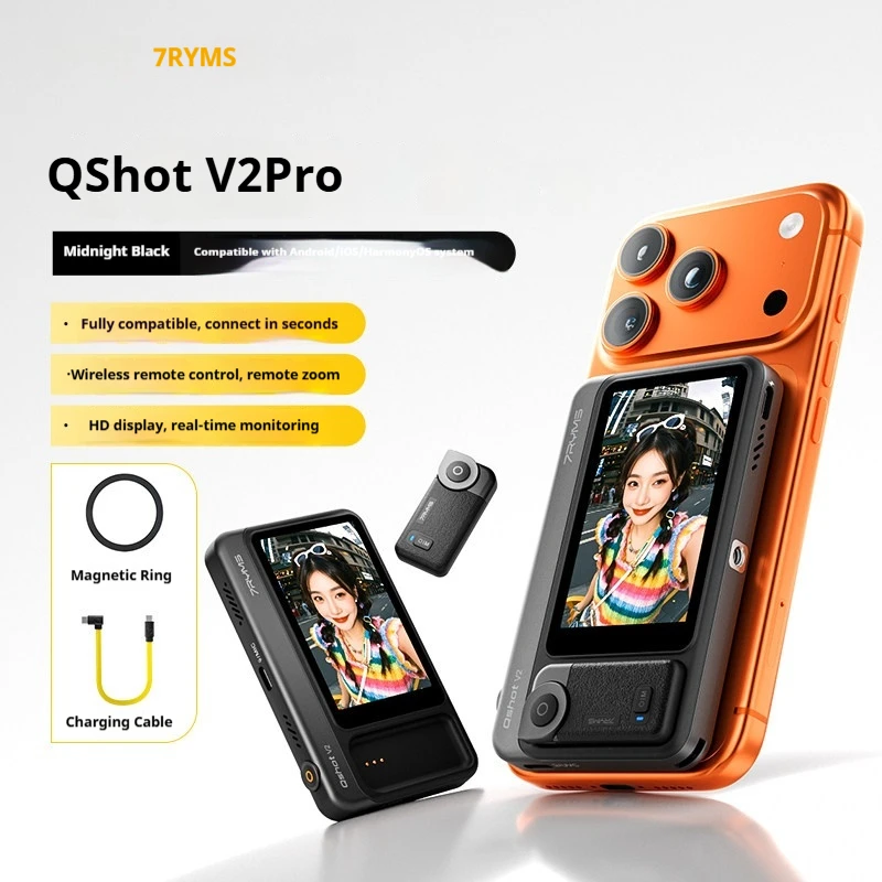 7RYMS QShot V2/V2 Pro 磁気自撮りライブストリーミング Vlog 3.1