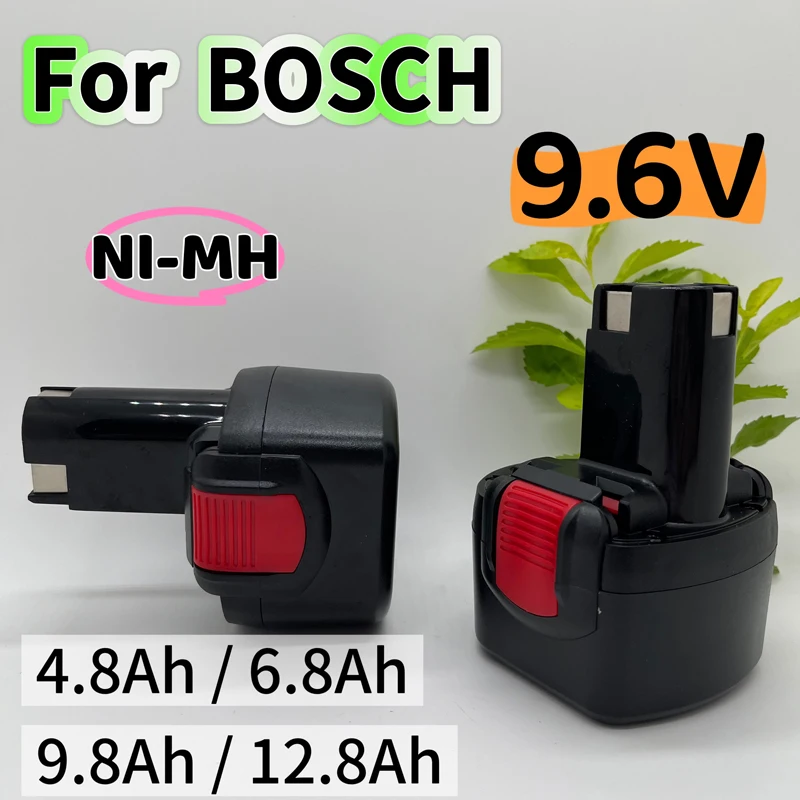 9.6V 4.8Ah/6.8Ah/9.8Ah/12.8Ah 고용량 충전식 NI-MH 배터리 |   BOSCH 전동 공구에 적합 |   PSR960,BH984,BAT048,BAT119,L50