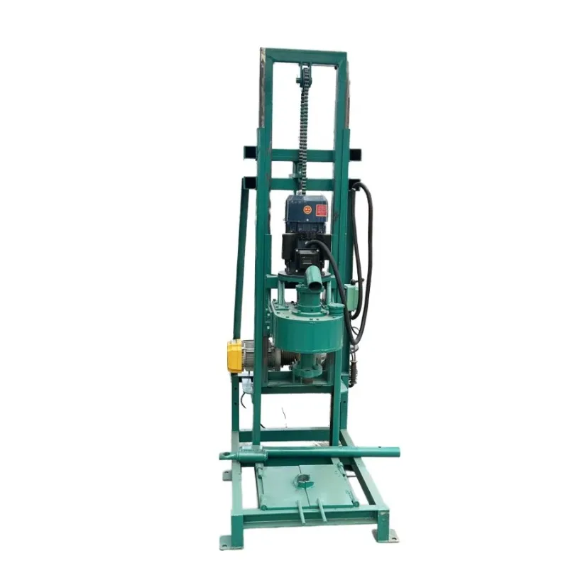 

Household Portable Small Water Well Drilling Rig Single Person 100m Single Phase Electric Drilling Machine Hydraulic Lifting Rig