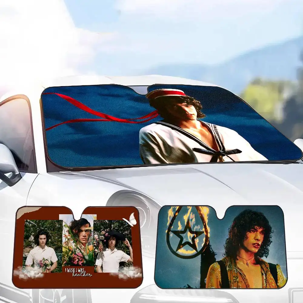 Pop Singer C-Conan G-Gray Sunshade Windscreen 3D Film Plaid Gift Novelty Car Front Window Visor 70x130cm Sun Visor Solar Protect