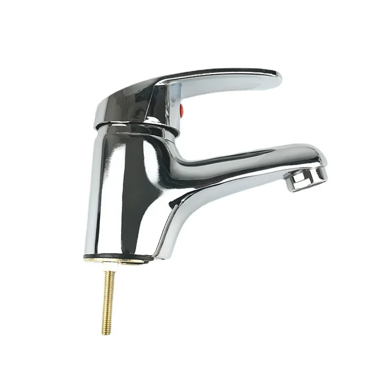 

Water horseshoe single hole basin faucet, zinc alloy cold and hot countertop washbasin faucet