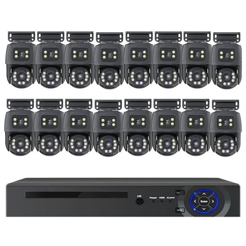 Picture 3: 16CH 6MP POE PTZ CCTV Camera Kit System Poe H.265 16ch NVR Kit Auto Tracking PTZ 32CH Dual Lens POE Security Camera System