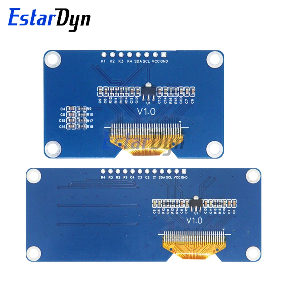 شاشة OLED مقاس 0.96 بوصة مع وحدة لوحة مفاتيح 4x4، SSD1315 128x64 Arduino متوافقة مع مشاريع DIY وRaspberry Pi