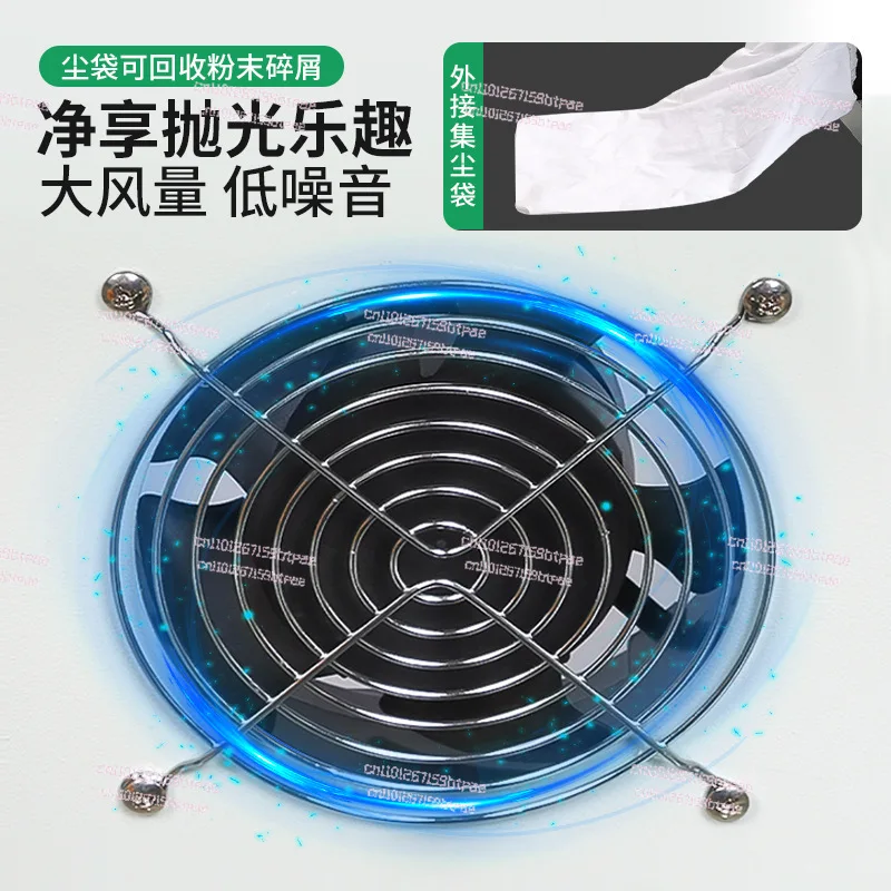 Grinding and Polishing All-in-one Machine with Dust Cover, Jewelry Metal Warm Bay Polishing Cloth Wheel Machine