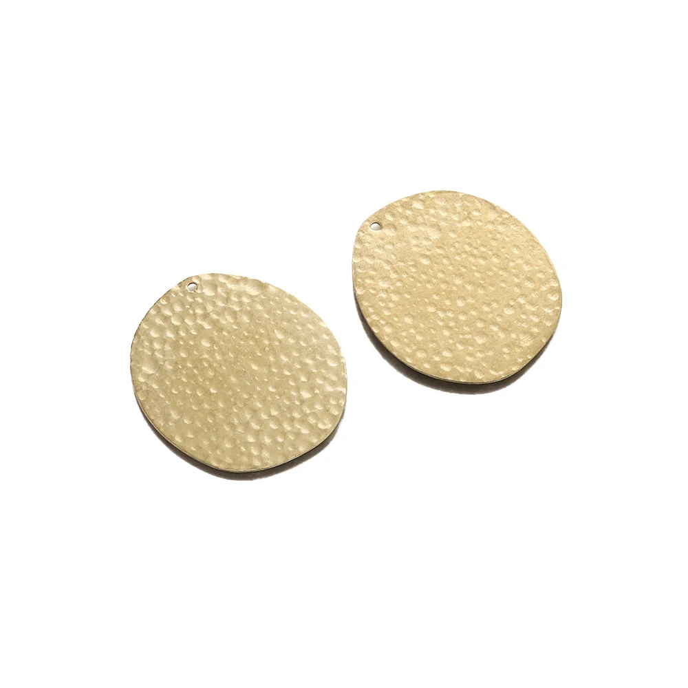 10Pcs Raw Brass Hammered Irregular Geometry Tags Charms Pendant for Diy  Jewelry Boho Earring Bracelet Necklace Making Findings