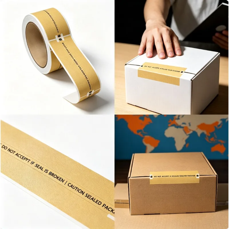 60-120pcs Self-Adhesive Sealing Stickers,Rectangular Matte Finish,Single-Use Paper Seal Labels for Secure Packaging and Mailing