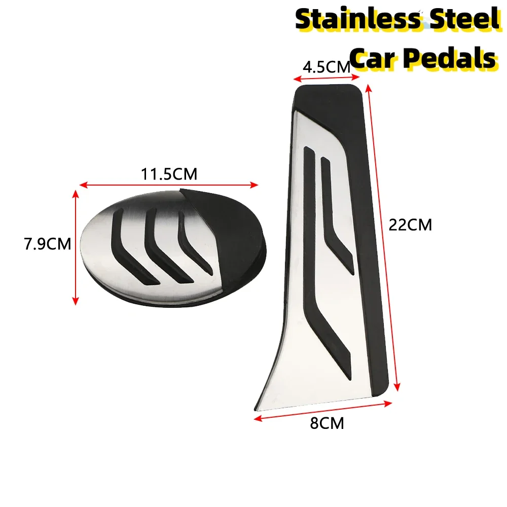 Car Pedals Cover for BMW X1 X2 F48 F39 F45 F46 F40 LHD FootRest Pedal Pad Cover 216i 218i 220i 216d 218d 220d Active Gran Tourer
