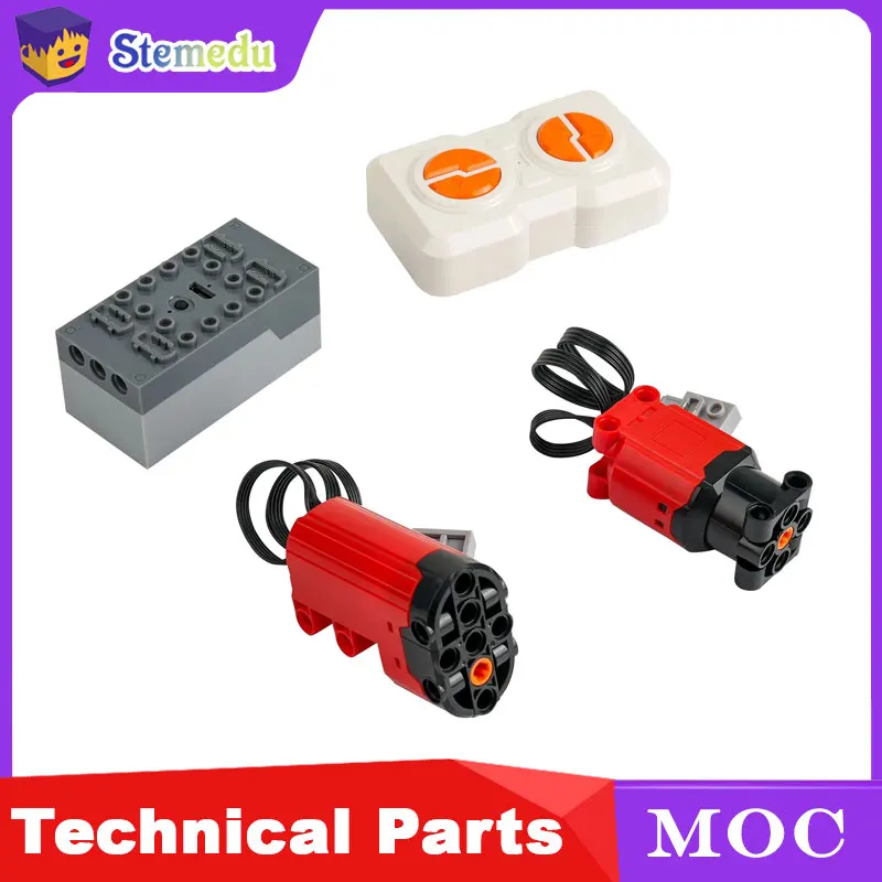 

Red Power Functions Servo Motor 1:14 Sports Car Technical Block Set Remote Control MOC Bricks DIY Model Building Toy