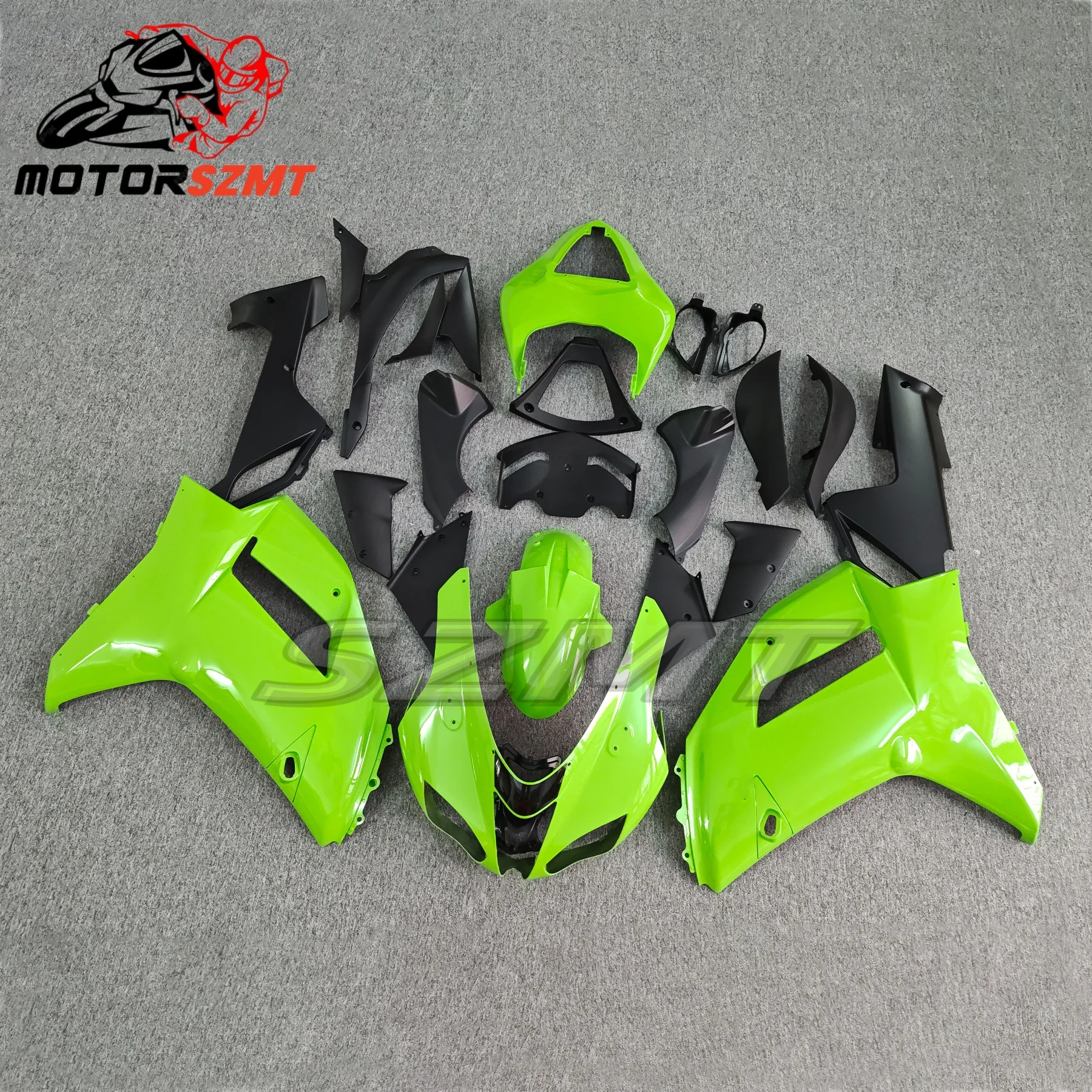 The ABS For Ninja ZX6R 600 2007 2008 zx-6r zx 6r 636 07 08 Fairing kit Bodywork cowl Bright Black