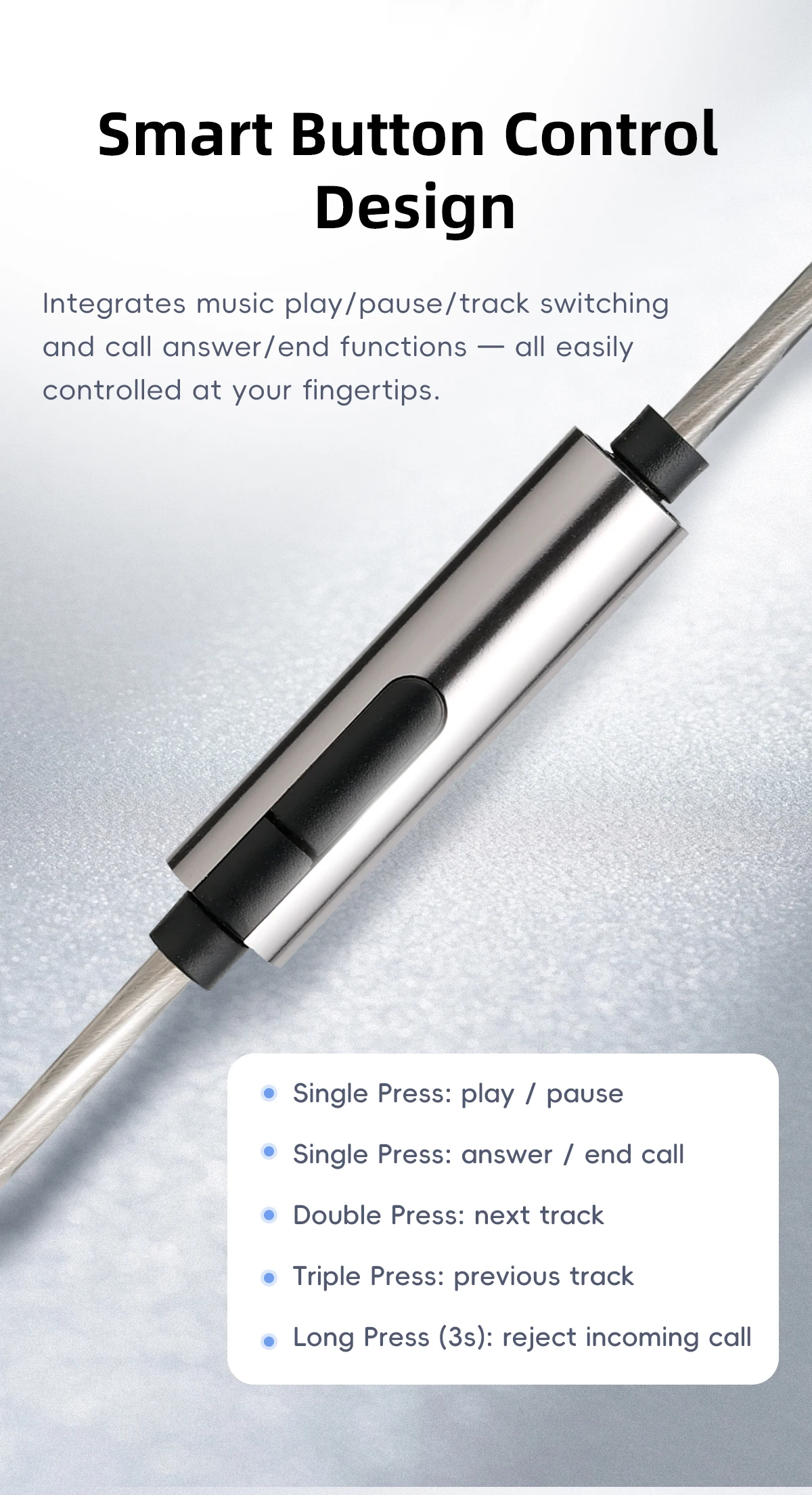 SIVGA SM100 10-mm-In-Ear-Kopfhörer mit dynamischem Dual-Chamber-Treiber, kabelgebunden, 0,78 mm, 2-poliges, abnehmbares Kabel mit Mikrofon für Musik/Gaming – Detail 6