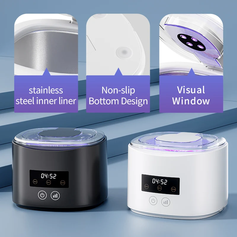 50KHZ Ultrasonic Braces Cleaning Machine USB Rechargeable Multi-Function Invisible Retainer Denture Machine