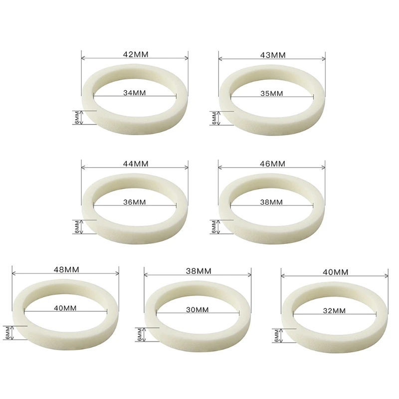 2Pcs Bike Bicycle Shock Absorbers Front Fork Sponge Foam Rings Oil Seal For RockShox Magura 30mm/32mm/34mm/35mm/36mm/38mm/40mm