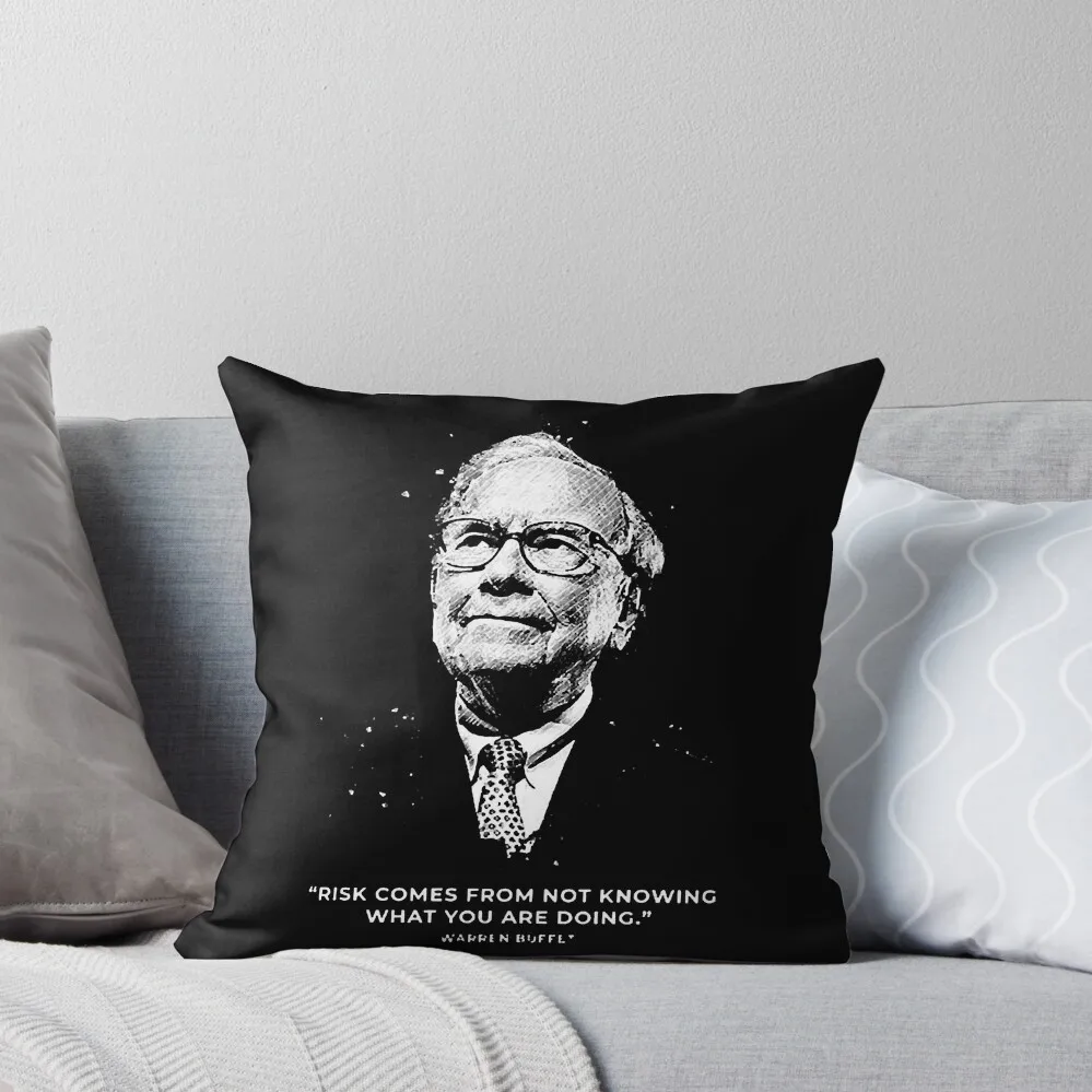 Warren Buffett Throw Pillow Decorative Cushion Cover christmas pillow case Sofa Pillow Cover