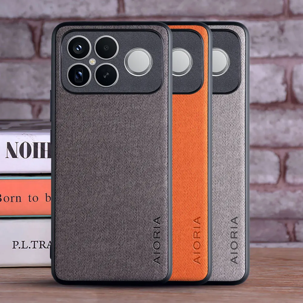 Fall für Poco F8 Ultra F8 Pro F8 5G coque Luxus textil Leder haut telefon abdeckung funda für xiaomi poco f8 ultra fall capa