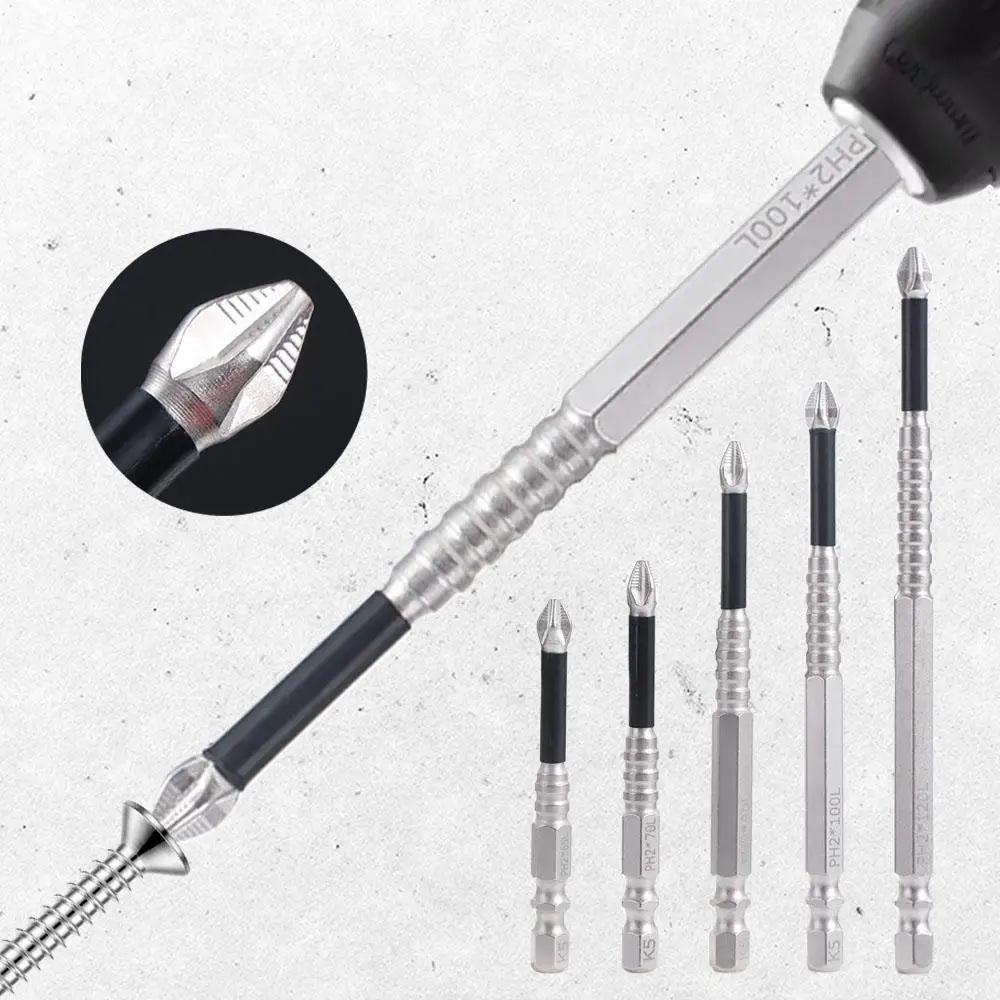 

K5 Thread Magnetic Batch Head Impact Resistant Anti-Slip Cross Bit High Hardness Alloy Steel PH2 Screwdriver Bits