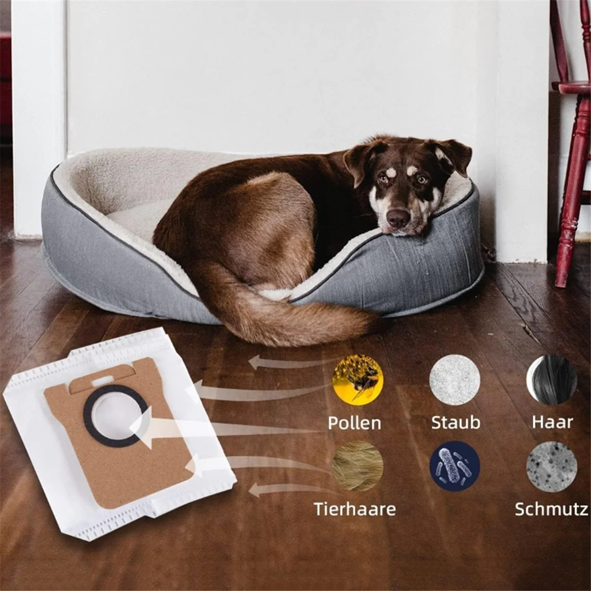 Комплект аксессуаров для M30 Pro C107, запасные части для пылесоса, тканевый мешок для пыли, фильтр Hepa, основная боковая щетка