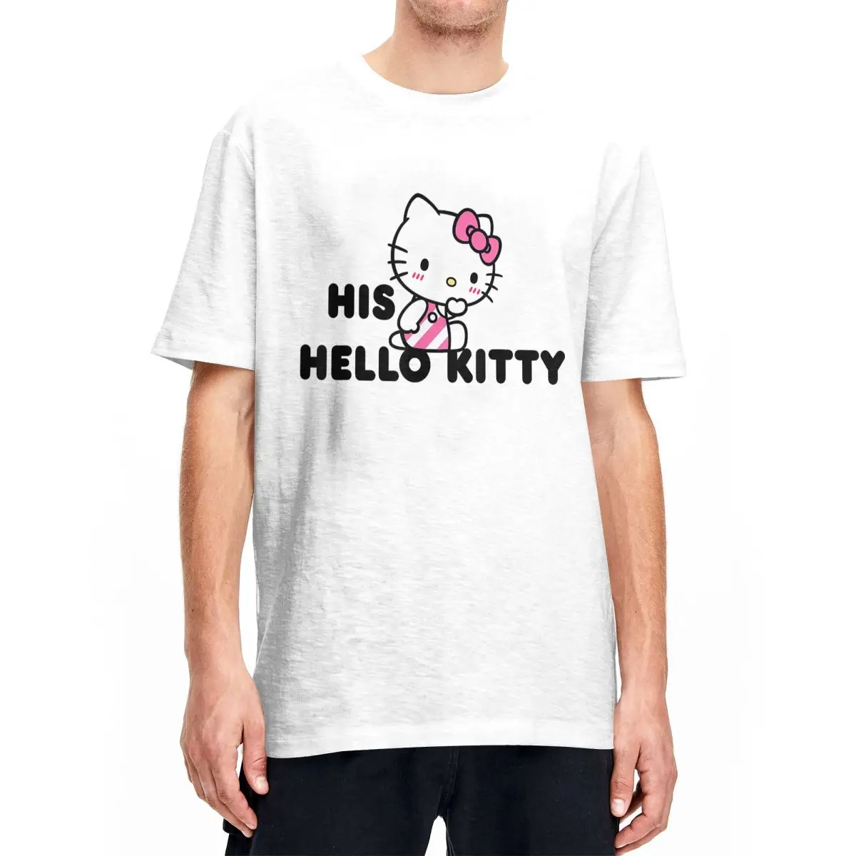 Hello Kitty And Dear Daniel Couples T-Shirts Men Women Novelty Cotton Tee Shirt O Neck Short Sleeve T Shirts Summer Clothing