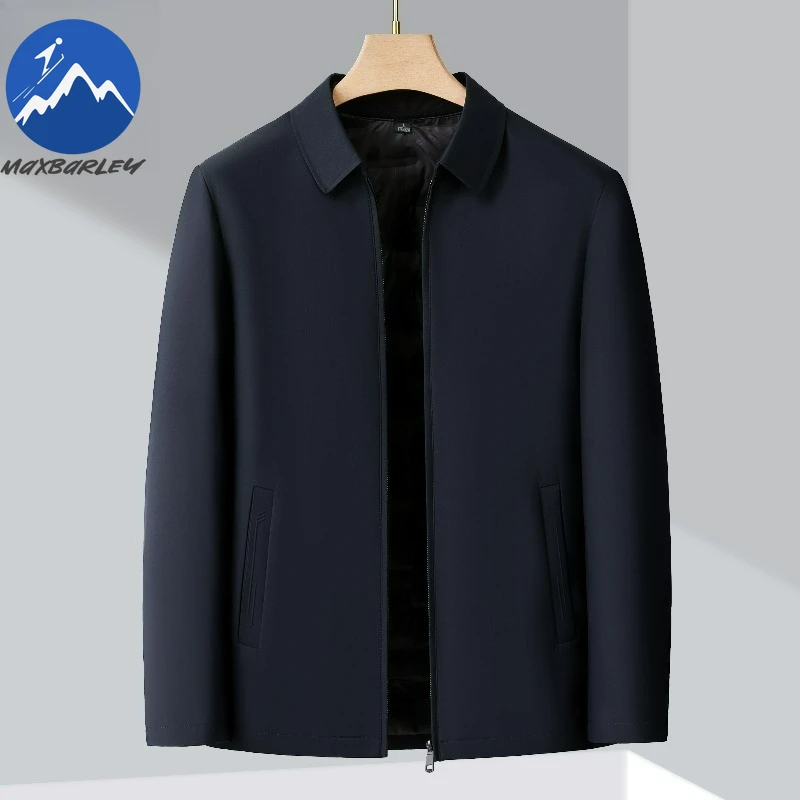 Maxbarley Men Down Jacket Detachable Inner Layer Outdoor Working Lightweight Puffer Jacket Casual Business Thickened Winter Coat