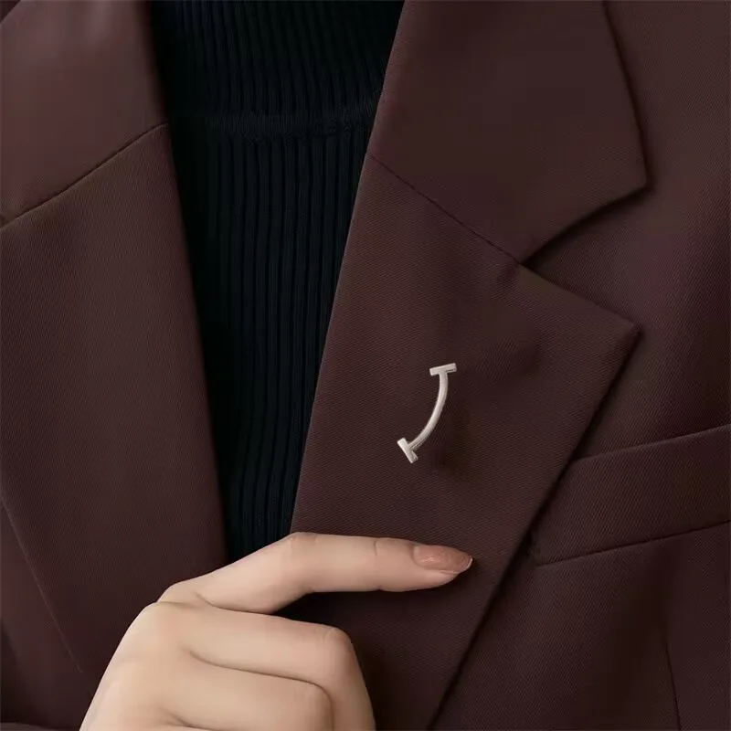 Delicate Anti-slip Brooch Chest Button Shirt Corsage Pin Lapel Decoration Buckle Clothing Accessorie Coat Badge Jewelry Gift