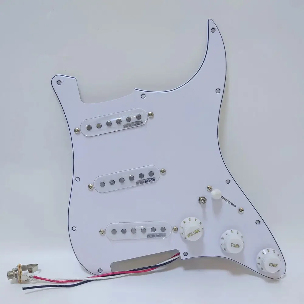 Guitar Prewired Loaded Pickguard W/ Alnico 5 Single Coil Pickups Set for USA ST Electric Guitars Replacement Parts