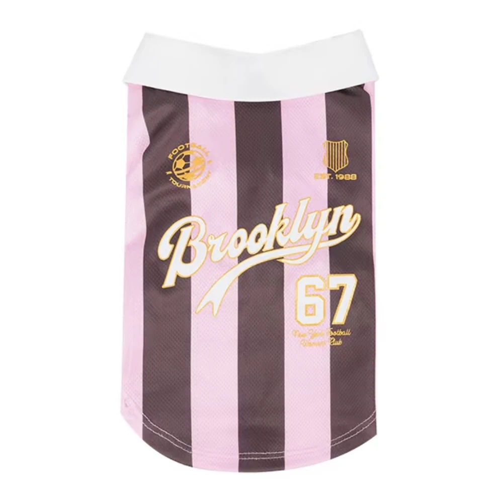 Mode gestreept sport-T-shirt voor worsthonden Zomer zachte loungewear Lente vest mouwloze jas voor teckelhonden