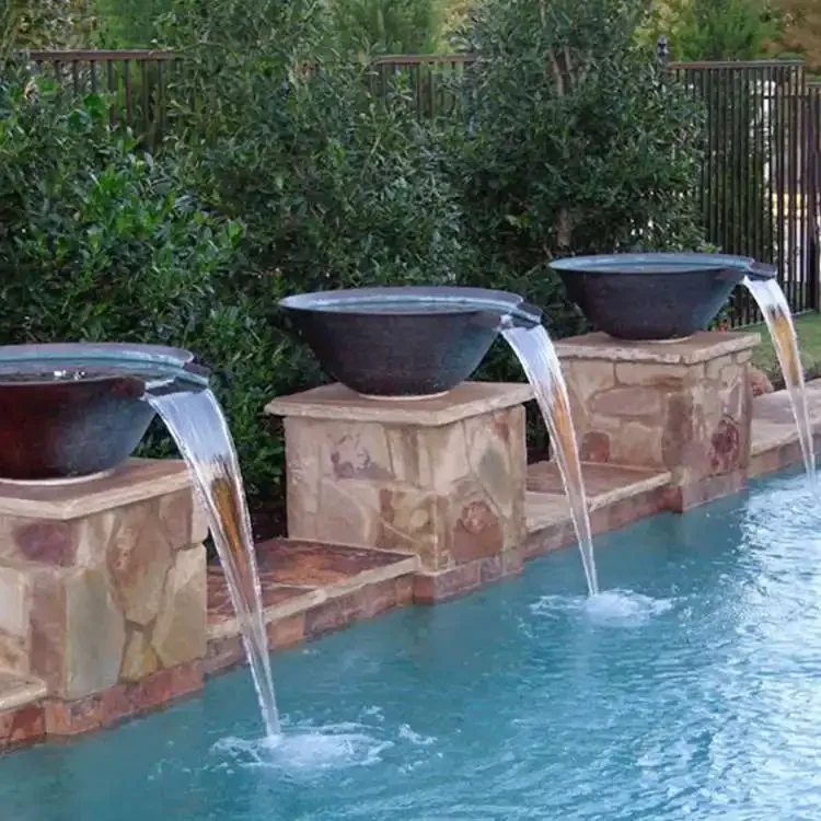 

Pool DecorationWater Feature Pool Fountain Bowls With Scuppers And Spillways