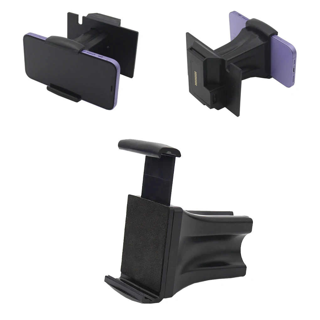 Black Convenient And Practical Motorcycle Navigation Bracket Shockproof  ABS Study And Durable