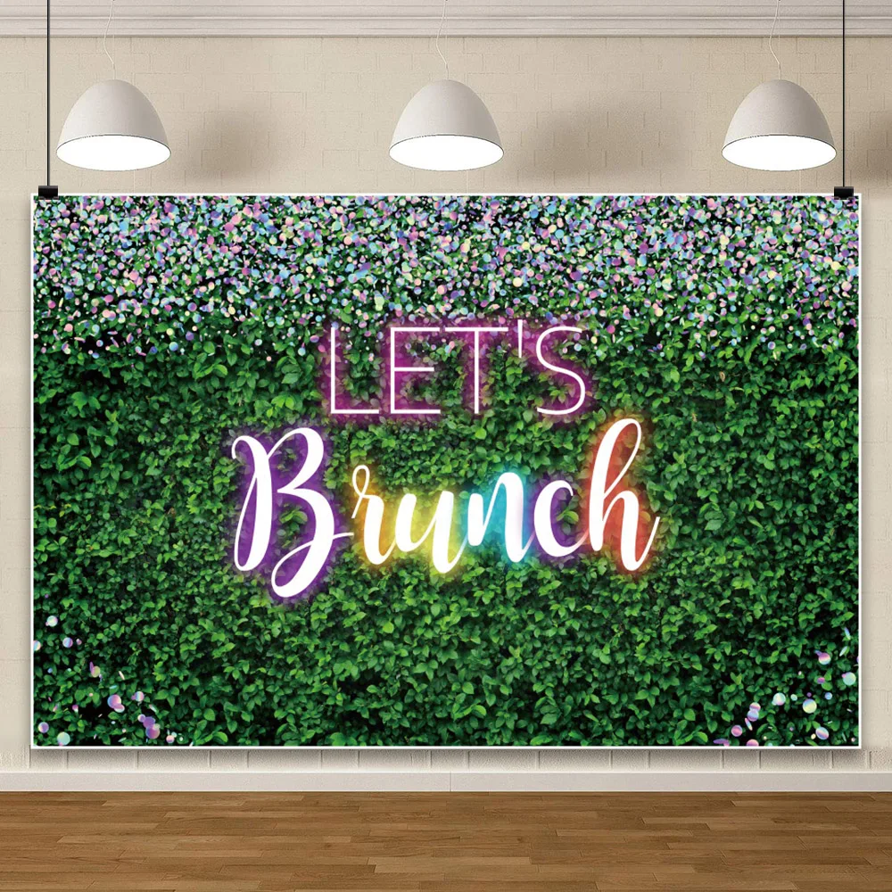 Laeacco-Fondo Digital de neón con arcoíris, telón de fondo para fotografía de retratos, fiesta de boda, ducha nupcial, color rosa