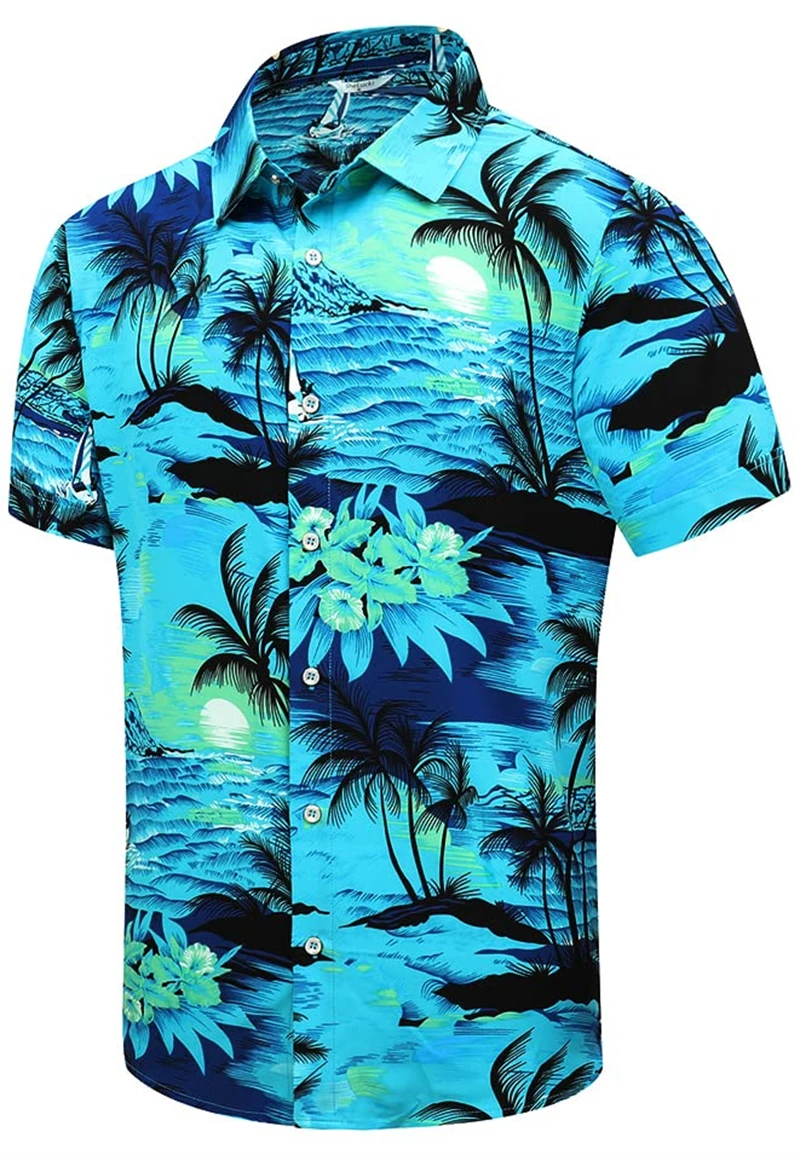 Camisa hawaiana de verano para hombre, ropa de calle informal con estampado 3D de gran tamaño, Tops con patrón Floral Y2k, ropa de lujo de diseñador