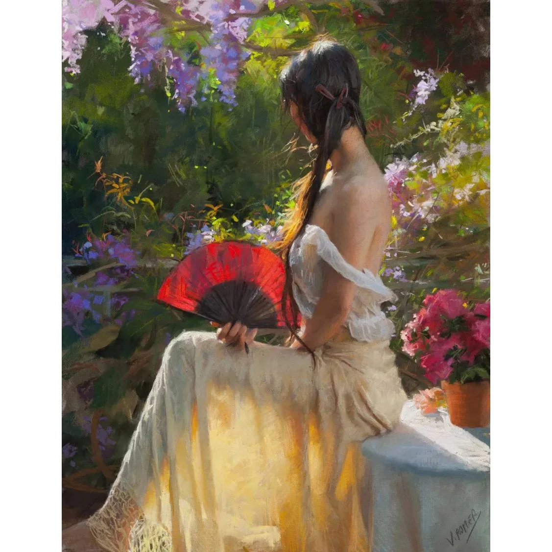 Vicente Romero Redondo artworks,Beautiful girl oil painting,Handmade famous painting replica,picture for living room,Home decor