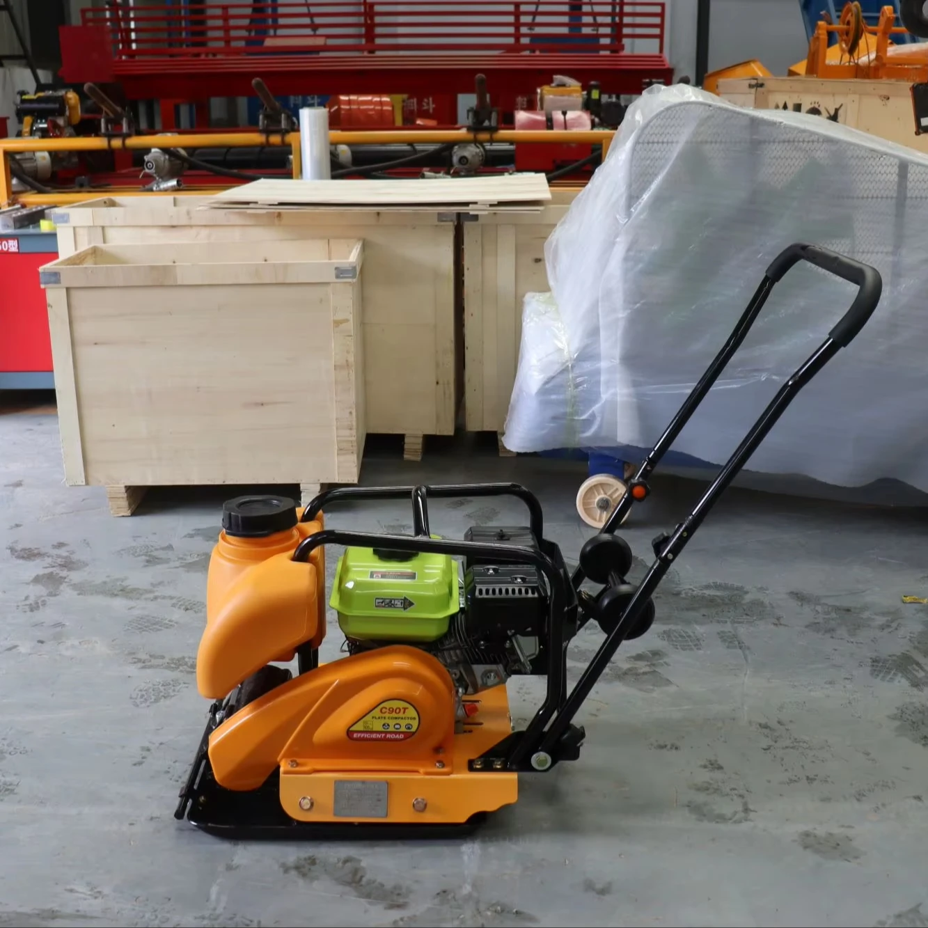 Walk-Behind Plate Compactor - Efficient Ground Compaction Equipment  Concrete Compactor Plate Compactor Road