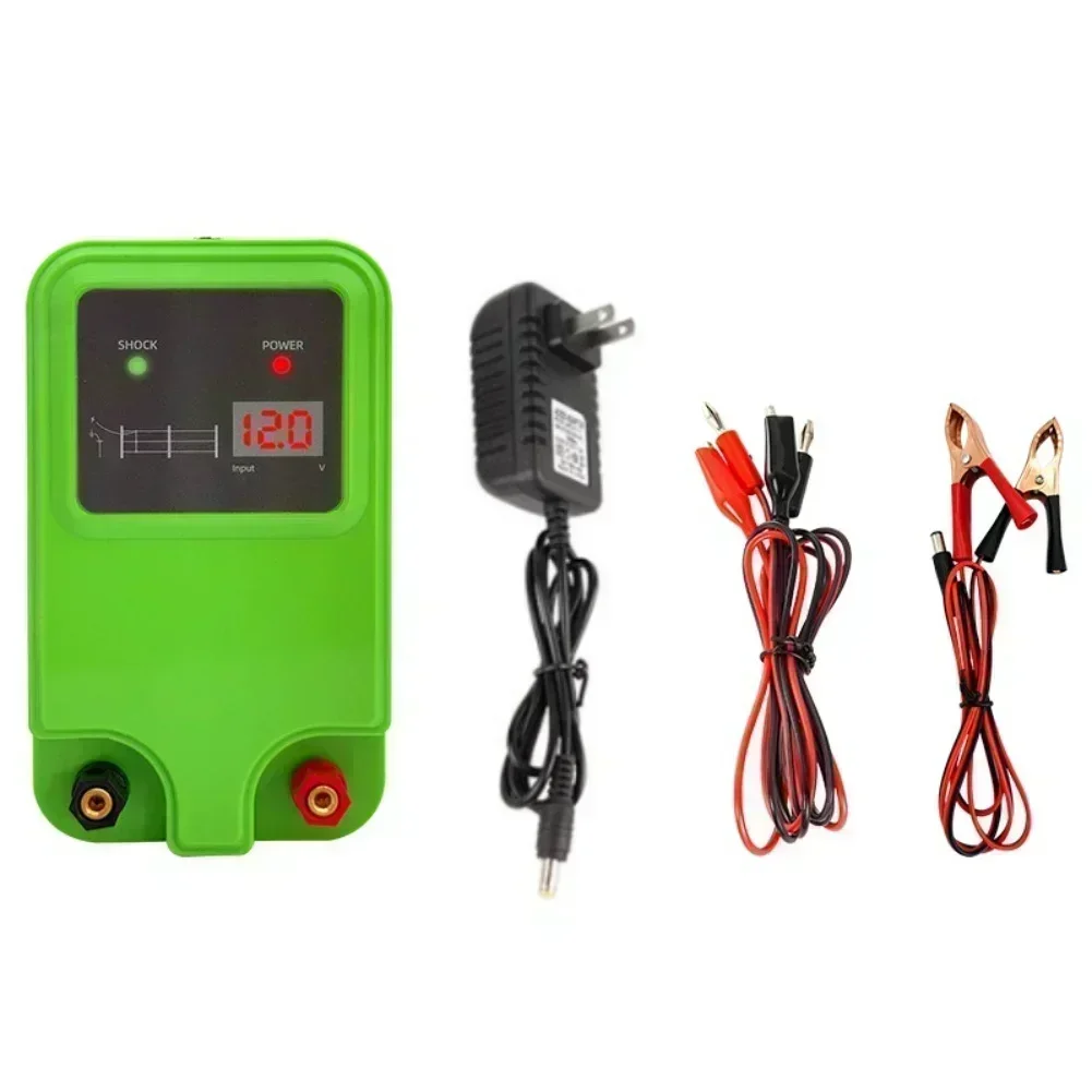 Green Electric Fence Pulser Portable Farm Controller AC Electric Fence Pulse For Test Measurement Tool Accessory