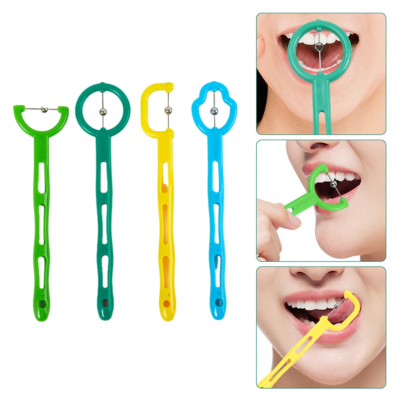 3PCS/4PCS Kids Tongue Tip Lateralization Elevation Tool Tongue Tip Exercise Oral Muscle Training Autism Speech Therapy Talk Tool