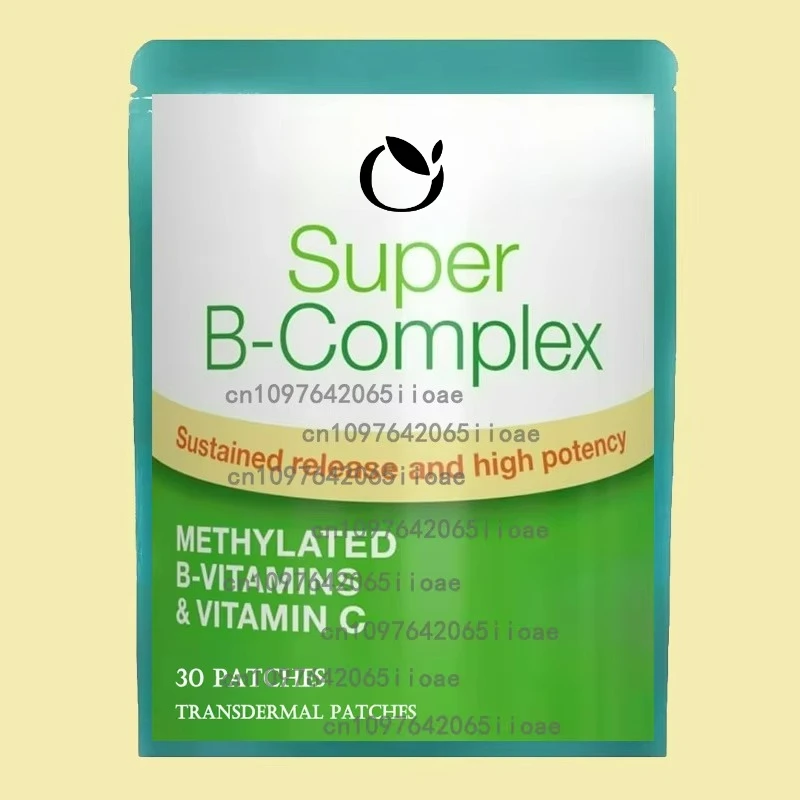 30 cerotti Super B-Complex metilati B-vitamine cerotti transdermici energia, nervo, supporto sangue