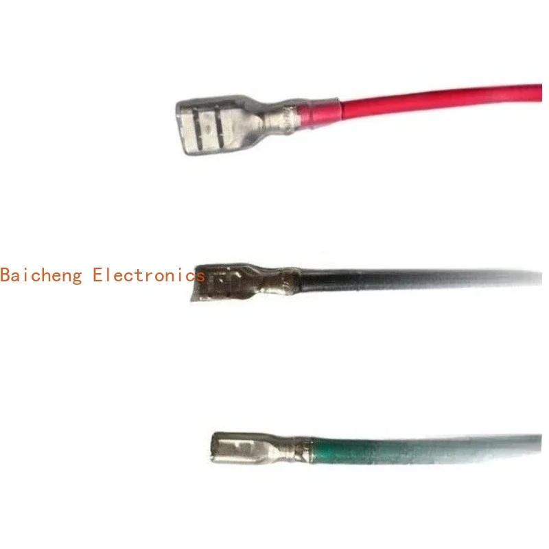 10pcs Ship type switch terminal wire 2.8, 4.8, 6.3mm plug-in spring terminal battery connection wire male and female