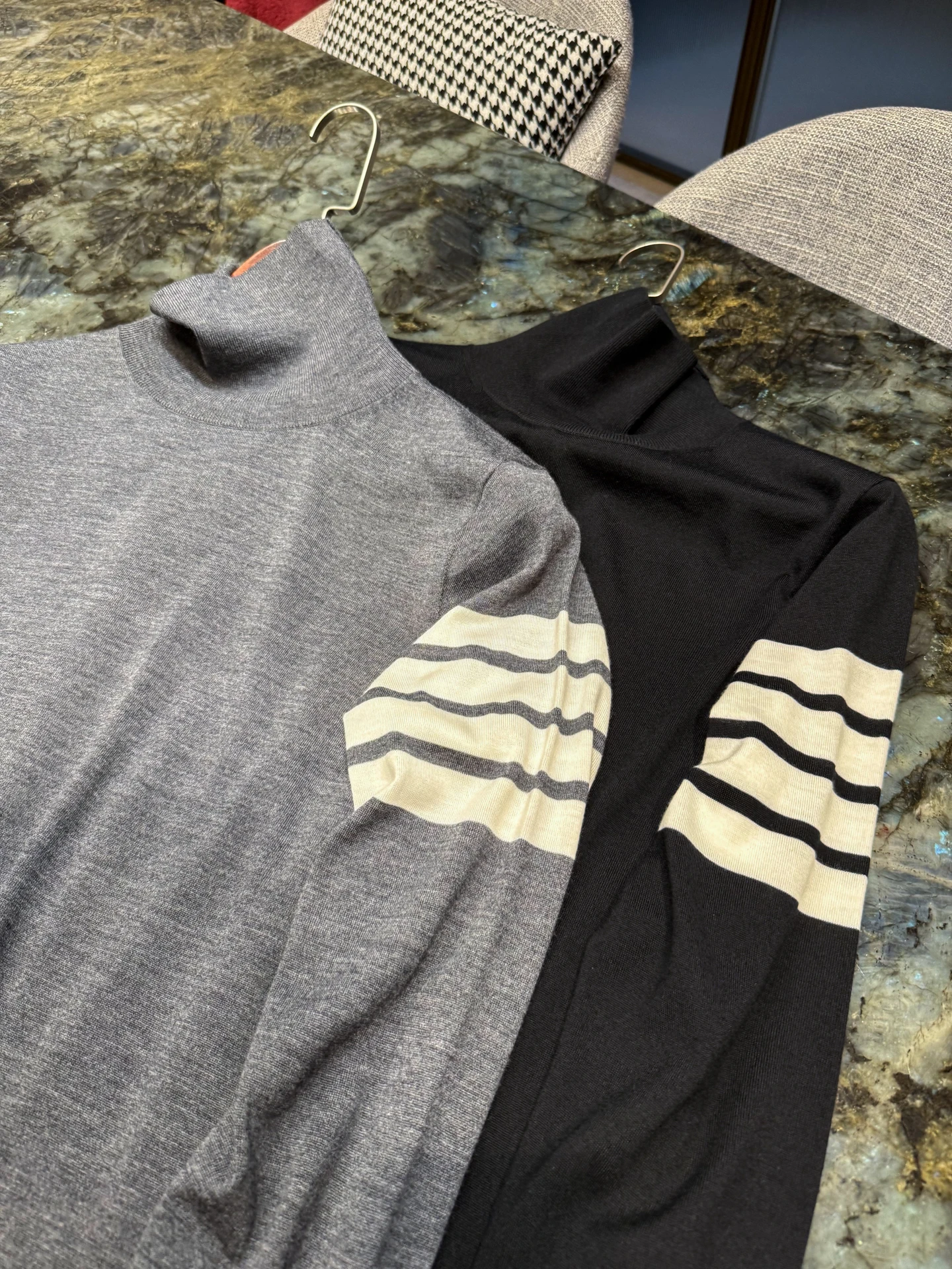 Fine Knitted Merino Wool High Ne Men's Base irt Winter Anti-Pilling Comfortable Warm Breathable Elastic Casual Knitwear